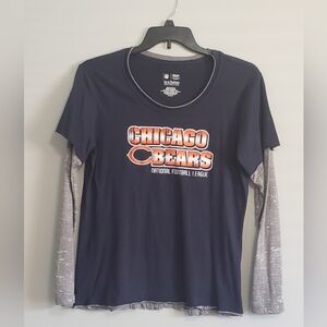 Chicago Bears NFL Apparel 1st & Fashion Collection Long Sleeve Tshirt Size XL
